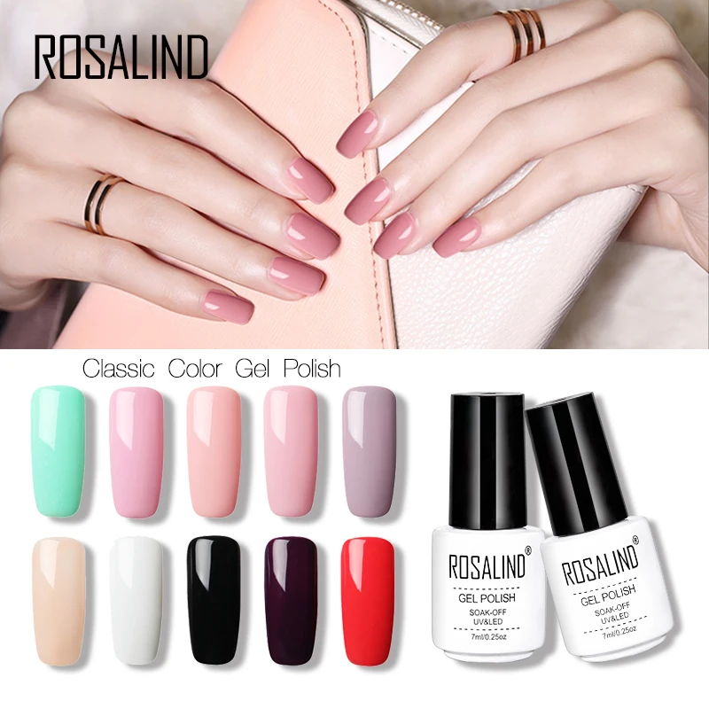 

ROSALIND MINI Cracked Gel and Nail Varnish Hybrid Crackle Manicure Acrylic Art UV Gel Semi Permanent Base Top Coat