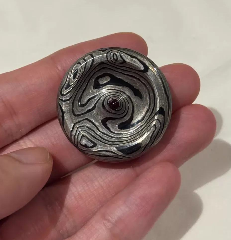 

Б/у EDC NJT черно-белая монета-фиджет Zircuti PPB, игрушка для снятия стресса