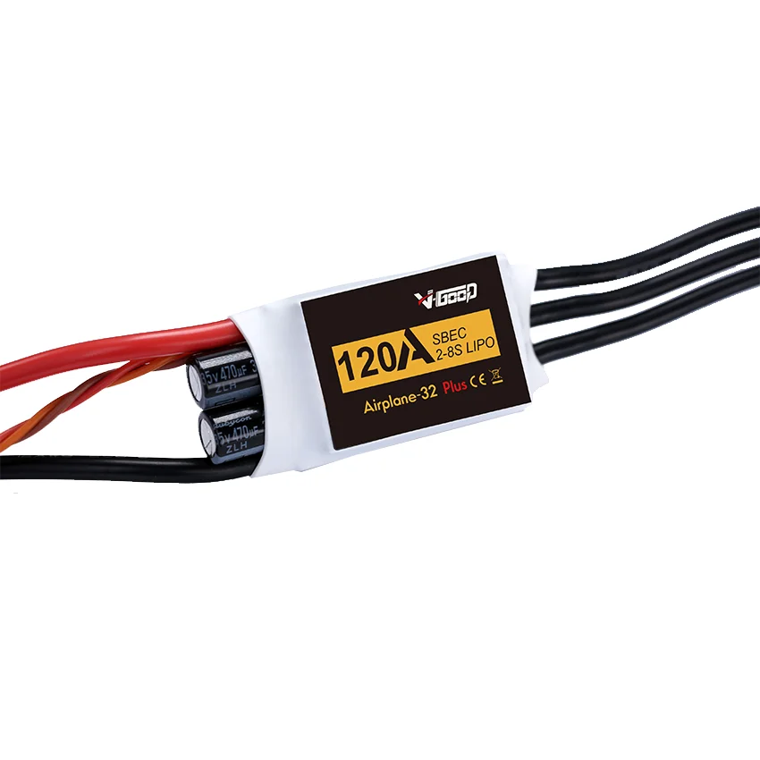 

V-GOOD VGOOD airплани32 Plus 32 бит бесщеточный ESC 6A 15A 40A 60A 80A 100A 120A 150A BEC SBEC для радиоуправляемого самолета с неподвижным крылом