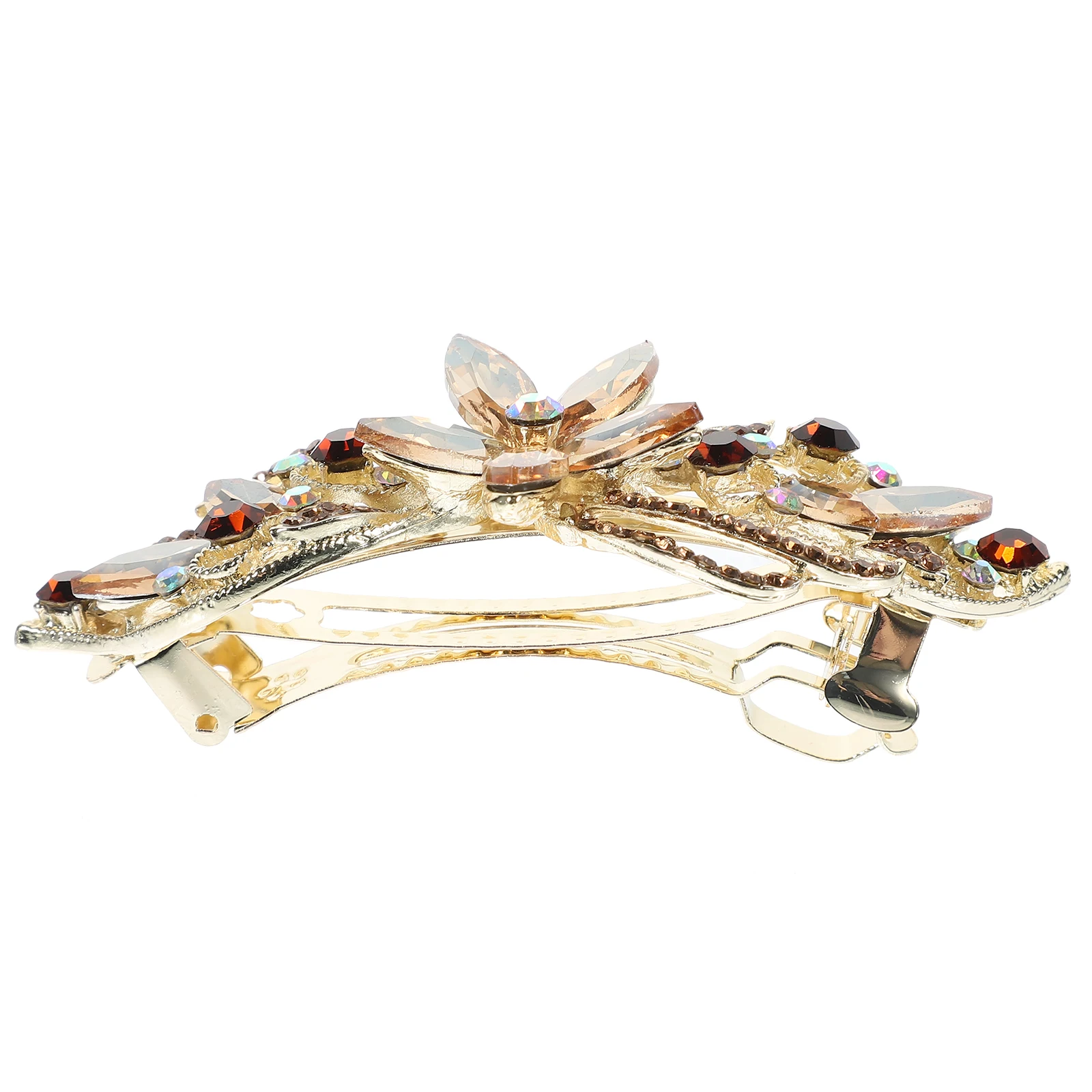 

Rhinestone Flower Hair Clip Glitter Clips Wedding Jeweled Alloy Water Diamond Accessories Bride Barrettes Metal