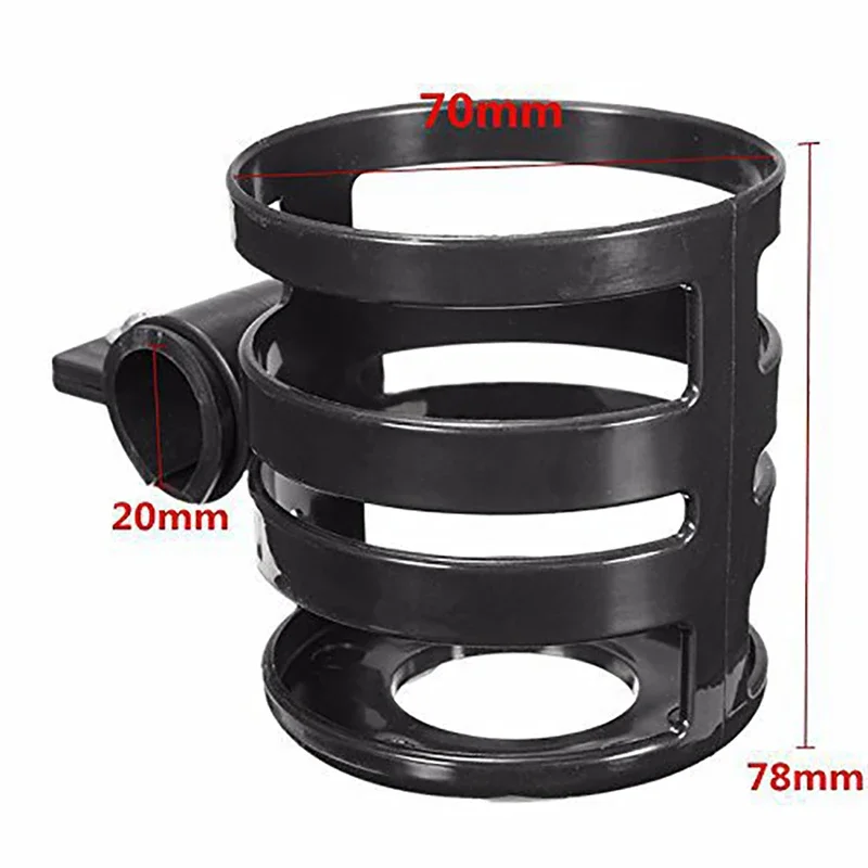 Bike Water Bottle Holder Bracket, 70mm Round Plastic Bicycle Water Bottle Cage For Road Bikes Mountain Bikes, Black