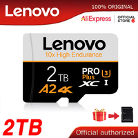 Original Lenovo Class10 High Speed 2TB Micro TF SD Card 1TB SD Cards High Capacity Memory Card 128GB For Camera UAV With Adapter