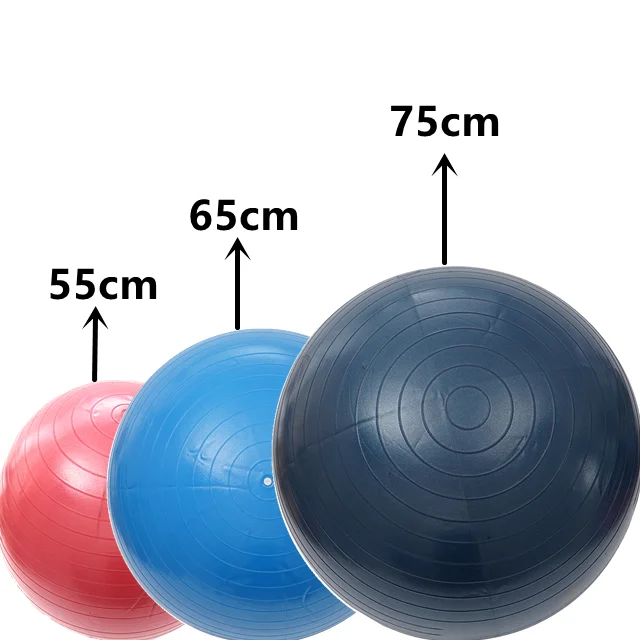 High quality 65cm pvc yoga ball for 160 cm women use