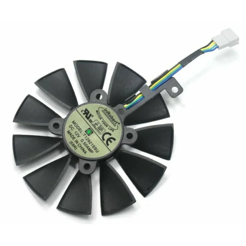 87mm For ASUS STRIX GTX 960 970 980 1060 1070 Fan Replacement 4Wire T129215SU R209