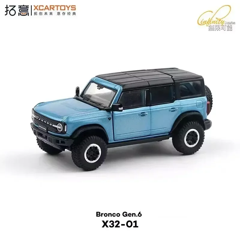 

Xcartoys 1:64 Bronco Gen.6 Blue X32-01 Литая под давлением коллекционная модель автомобиля, подарочный сплав