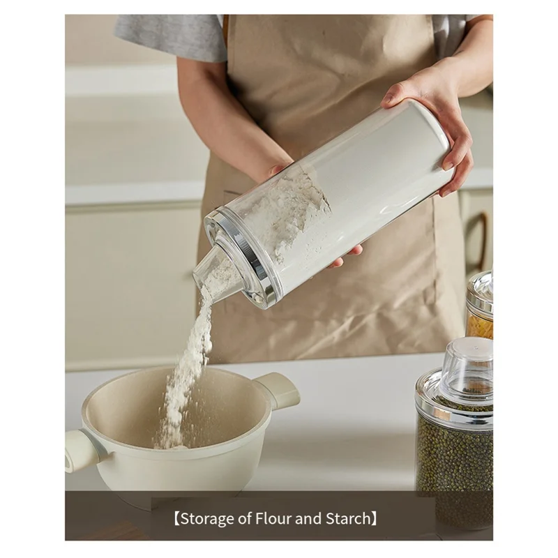 

AONEQ-Kitchen Storage Jars Household Food Grade Insect And Moisture-Proof Sealed Jars With Lids Large Capacity Rice Buckets