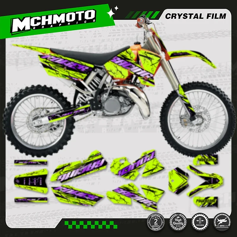

MCHMFG для KTM SX SXF 2003 2004 EXC 2004, полный набор мотоциклетных графических фоновых наклеек, наборы декоративных наклеек
