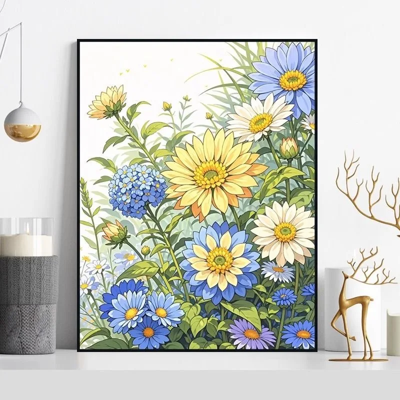 

A-0210 Sunflower Oil Painting Handmade - Vibrant Floral Art for Home Decor