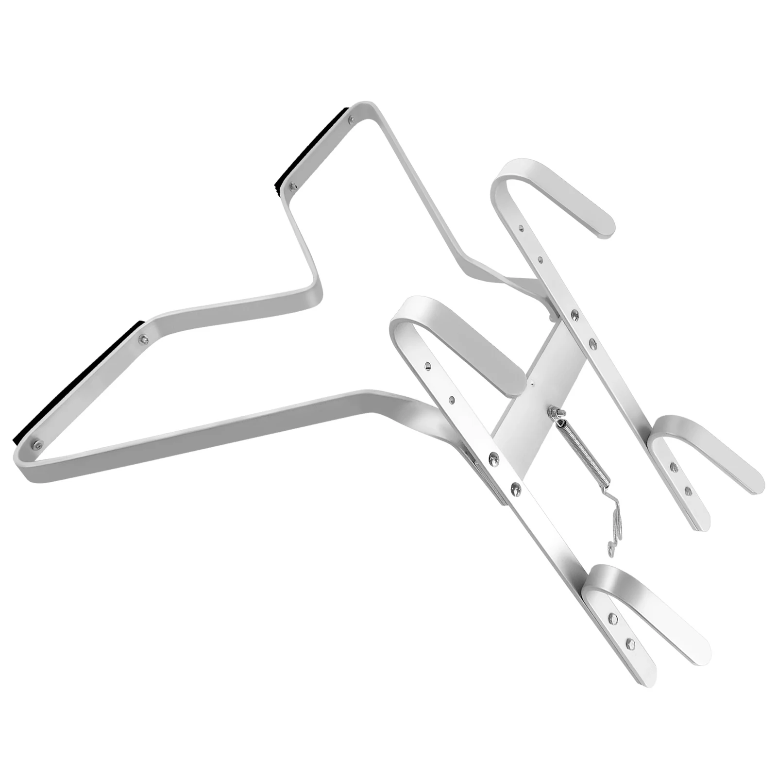 Supporto per scaletta per scaletta a forma di V, staffe per tubi di scarico in alluminio adatte alla scala universale, aumenta la sicurezza della