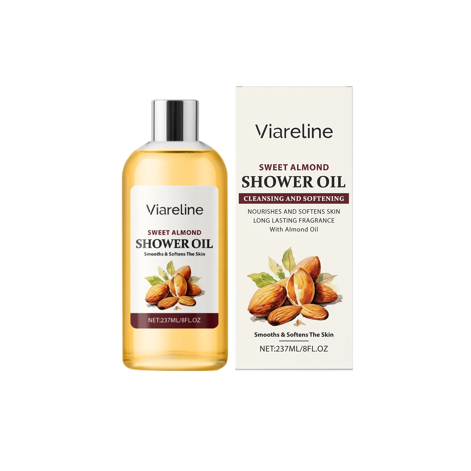 

Viareline Fragrance Nourishing Bath Oil Hydrates And Moisturizes Tender Skin Cleans Dirt And Leaves Lasting Fragrance 1pcs