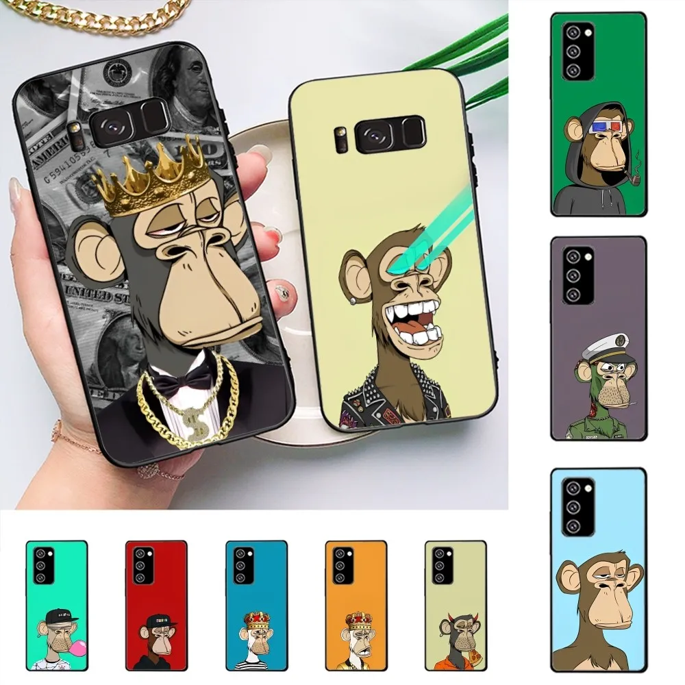 Creative Cartoon Monkey Bored Ape Phone Case For Samsung J 7 plus 7core J7 neo J6 plus prime J6 J4 J5 Mobile Cover