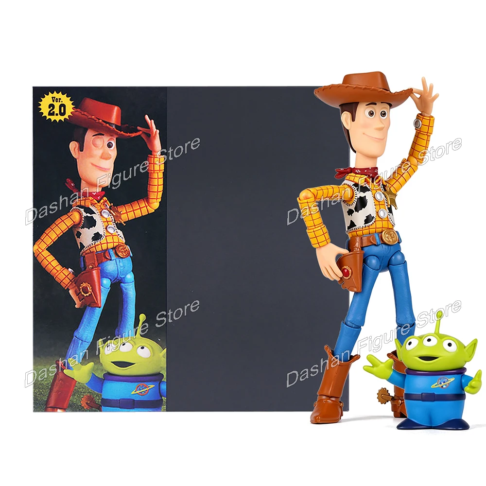 Revoltech Woody Ver 2.0 Actionfigur Ko Amazing Yamaguchi Sheriff Woody Figuren 17cm PVC Sammlerstück Bewegliches Modell Spielzeug Geschenke