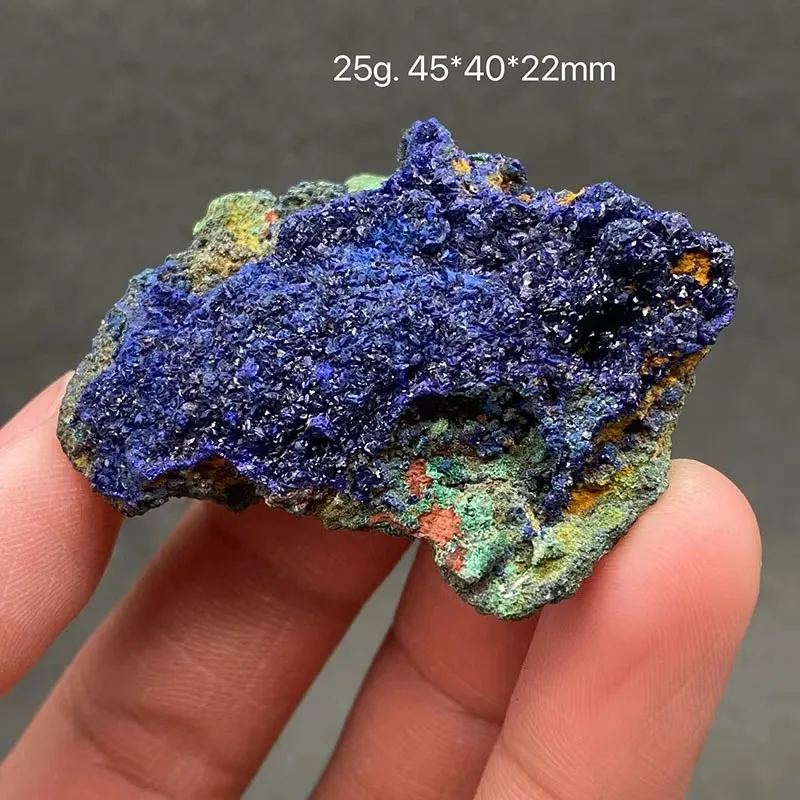 100% Natural Azurite Semi-Precious Stone, Mineral Specimen Beads Ornaments