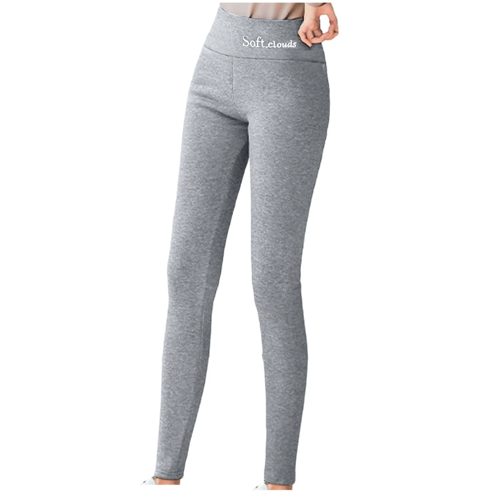 Mallas térmicas adelgazantes para Mujer, Leggings ajustados, gruesos, cálidos, de lana, color sólido, Invierno