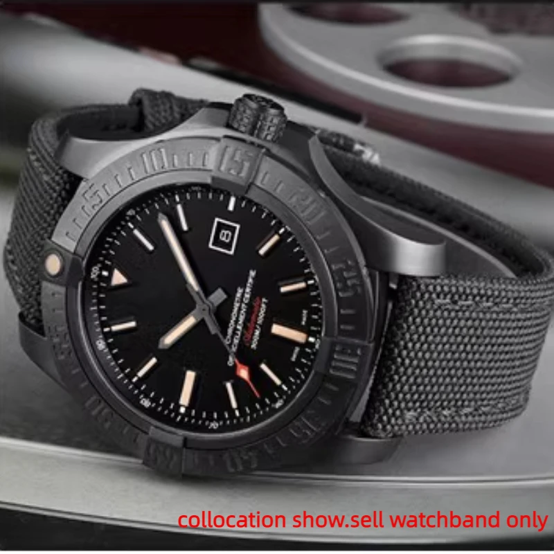 For Breitling blackbird Avenger challenger man watch strap Black army green blue 22 man Nylon Canvas dermis watchband wristband