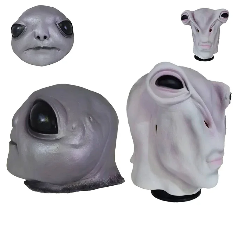 Latex Alien Mask Realistic - Topeng Alien untuk Dewasa, Topeng Kepala