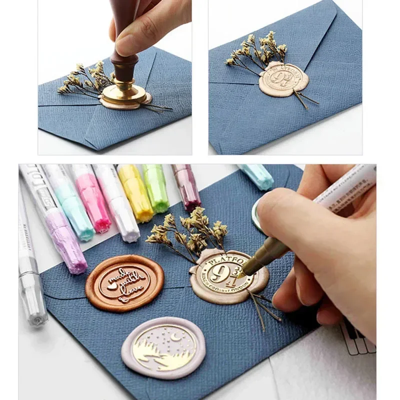 100 Pcs Wax seal Beads Sealing Wax for Seals Wax Lacquer for Seals Lacre Waxs for Stamps for Wedding  Birthday Stamp HCL001