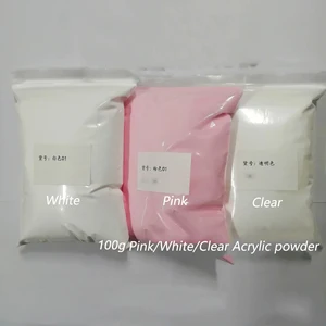 Nagelnagel Acrylpulver, das Pulver, das Pigment für das Ausmaß der Nagelskulptur, hell weißes Rosa, 100 g durch den Beutel 10 Hauptverkauf Acrylpulvernägel - №7