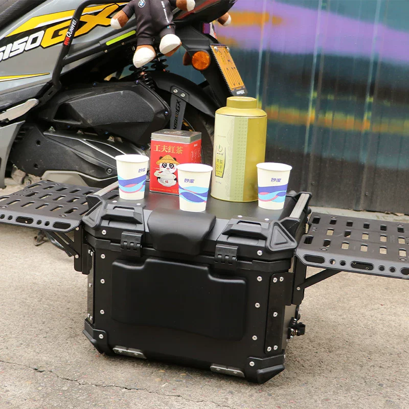 Motorcycle Multi-functional Trunk, Aluminum Alloy Trunk, Expandable Trunk, Trunk Modification For Motorcycle Travel
