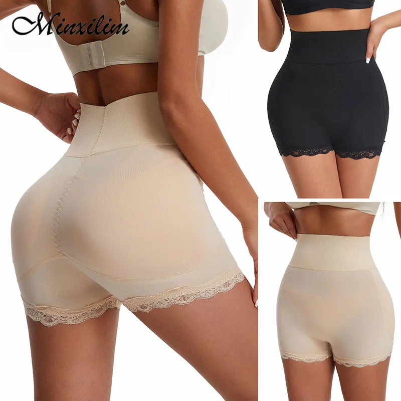 

Minxilim High Waist Shapers Panties Hip Pads Butt Enhancer Tummy Control Shapewear Slimming Sexy Female Underwear