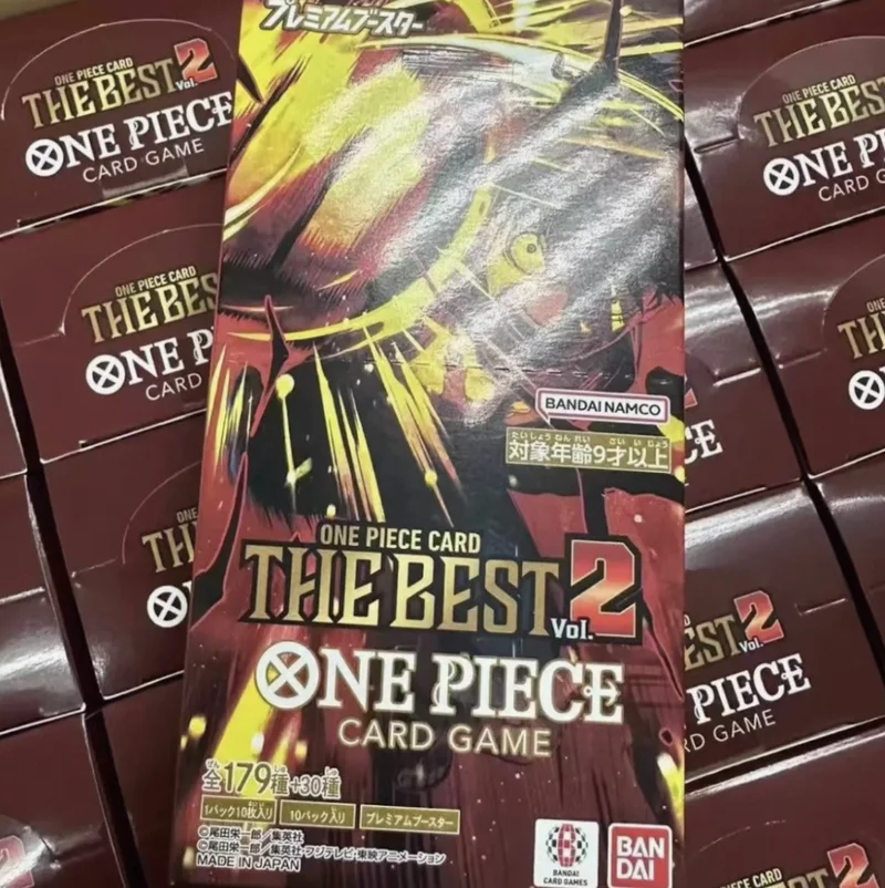 En stock: One Piece Collectible Player TCG PRB 02 Premium Best Vol.2 Namco, paquete de sobres premium japonés, caja sorpresa de tarjetas coleccionables.