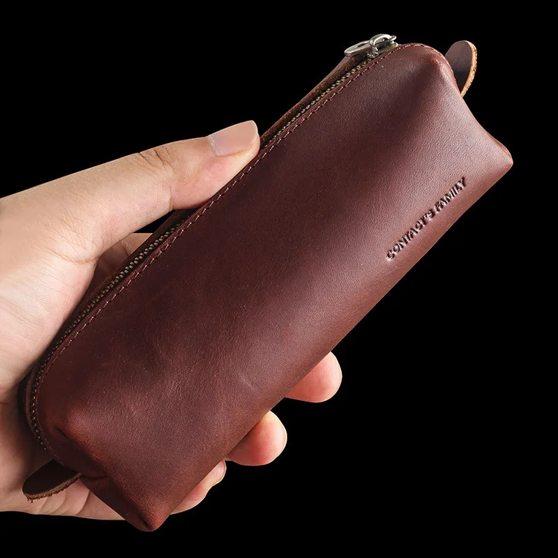 Leather Smoking Pipe Bag Large Capacity Tobacco Storage Package for Travel Pouch Smoking Tools Accessories