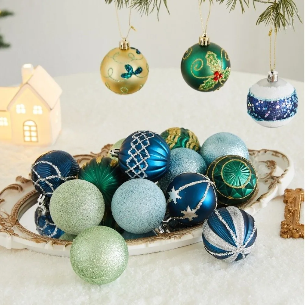 

Новый креативный рождественский шар, подвеска 6 см, многоразовая рождественская елка, очаровательный окрашенный пластиковый пластиковый шар на Рождество