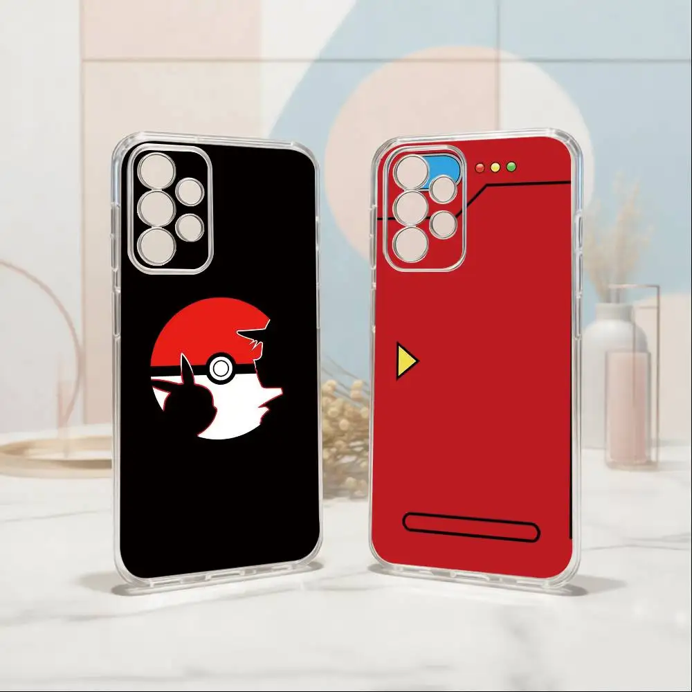 Capa de Telefone P-Pokedex Alt Transparente de Silicone Macio para Samsung S25, S24, S21, S22, S23, S30, Ultra, S20, Plus, Fe