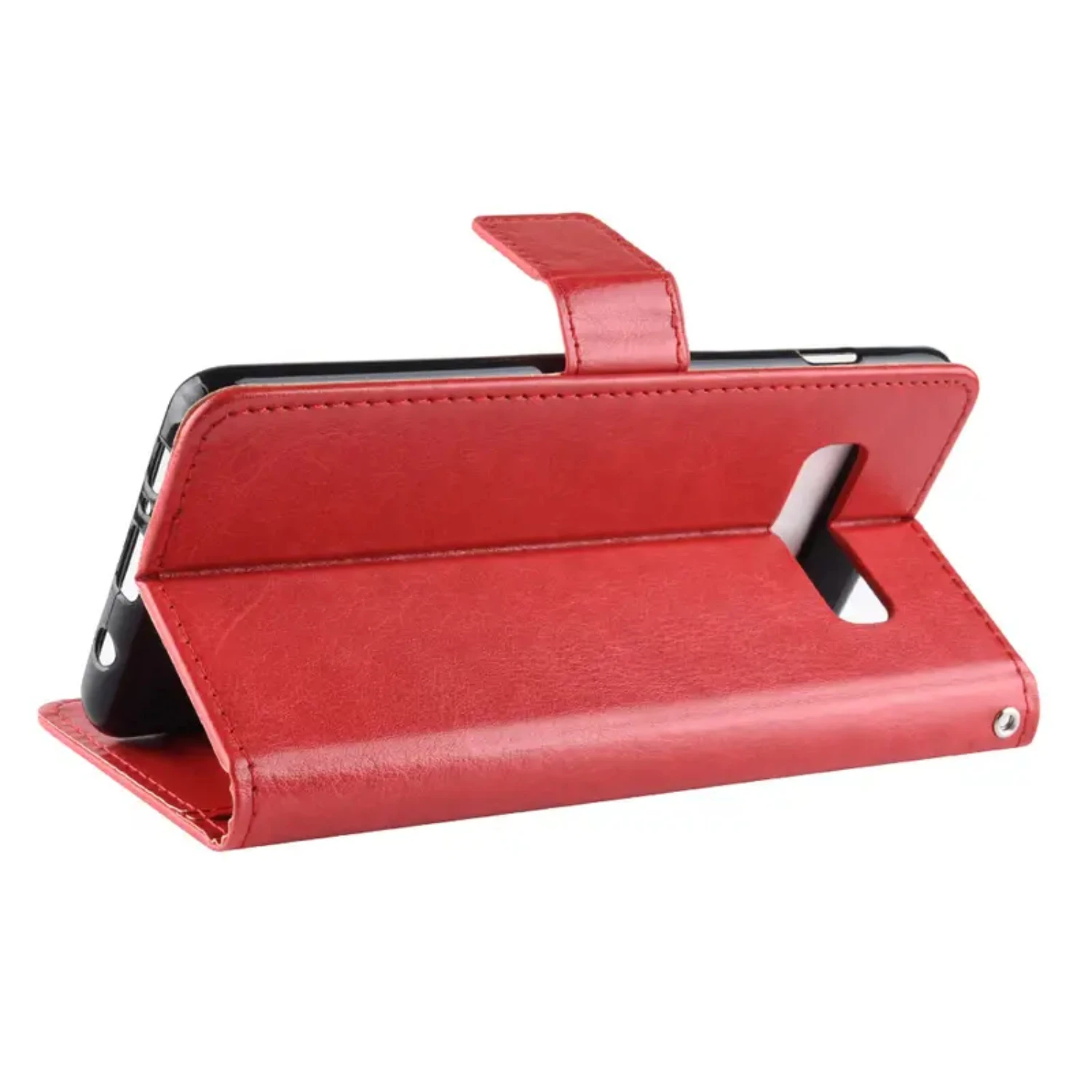 Stylish Black PU Leather Galaxy S10 5G Phone Case Cover, Premium Quality Protective Wallet Case for Samsung with Slim Fit Design