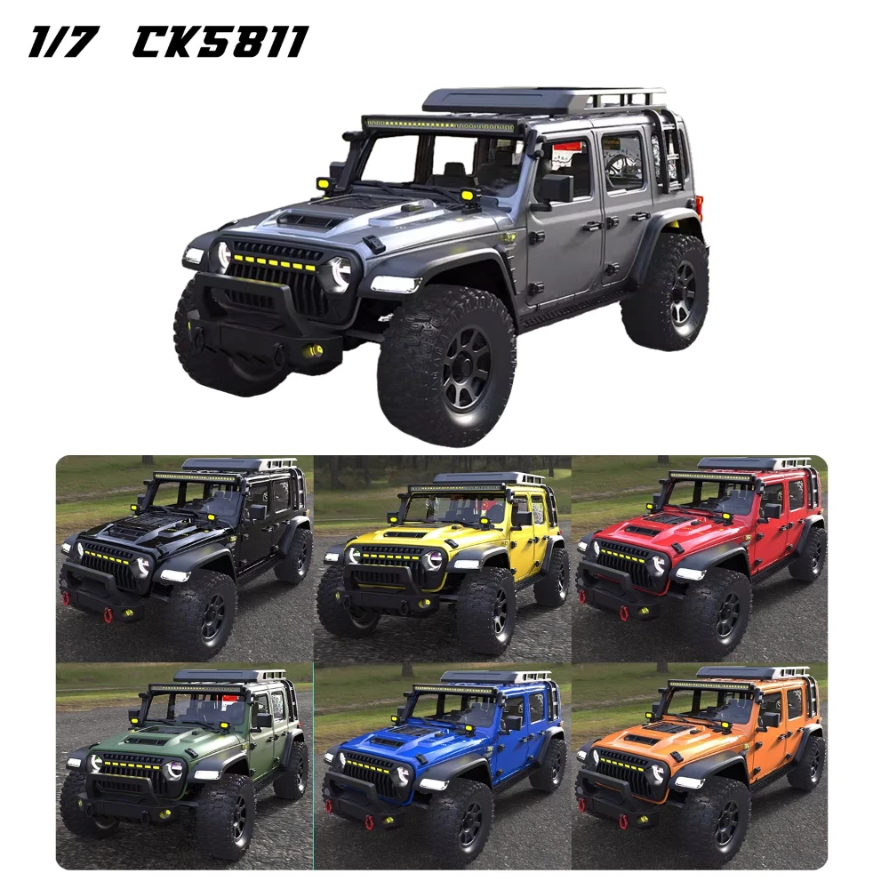 

1/7 RC CK5811 Remote Control Car with Differential Lock Transmission Cut-off Dual Speed RTR Electric Off-road Vehicle Model Toy