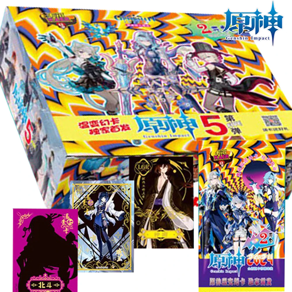 

Original Genshin Impact Cards Collection Booster Box Game Characters Limited Edition Transformation Card Children Birthday Gifts