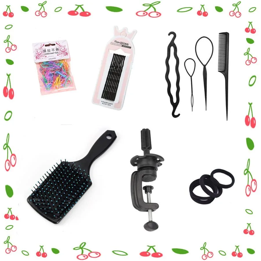 Cabeça de manequim de 16 polegadas com 100 cabelo humano para prática de cosmetologia: ferramenta realista de treinamento de estilo de cabelo e trança, ideal para