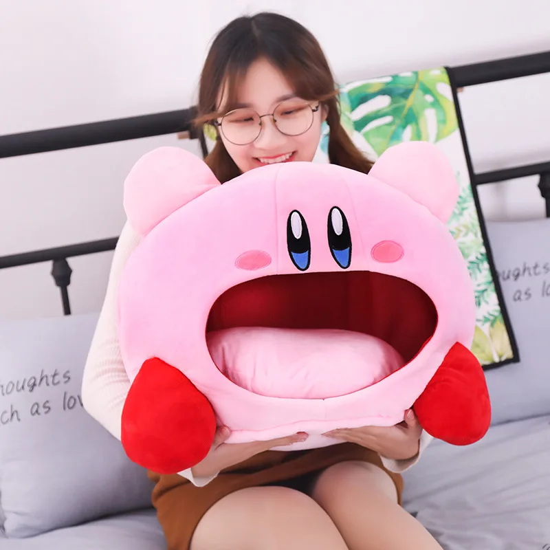 50cm Games Kirby Plush Doll Funny Pillow Soft Cat Nest Kawaii Stuffed Toy Pet Bed Decora Cute Gift For Kids