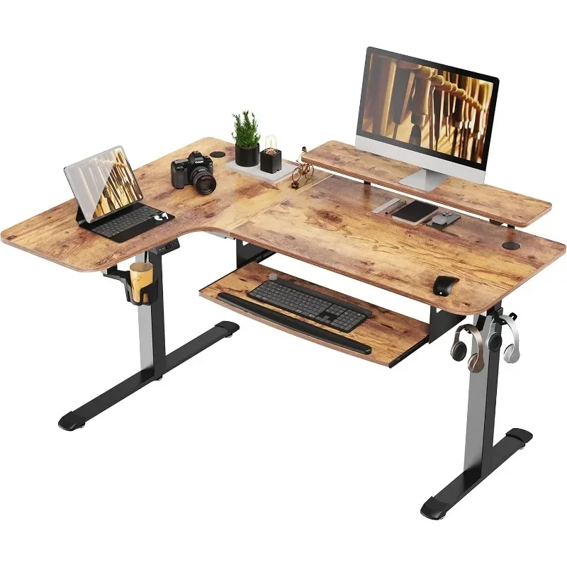 

Компьютерный стол, офисный стол, эргономичный стоячий стол с подставкой для клавиатуры, компьютерный стол