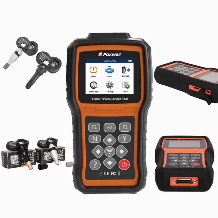 Foxwell T2000 Tire Pressure Monitoring System Tool Sensor Programming Service Device With OBD Connector