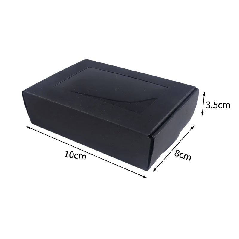 Kraft Paper Gift Boxes with Window, 1/5 PCS