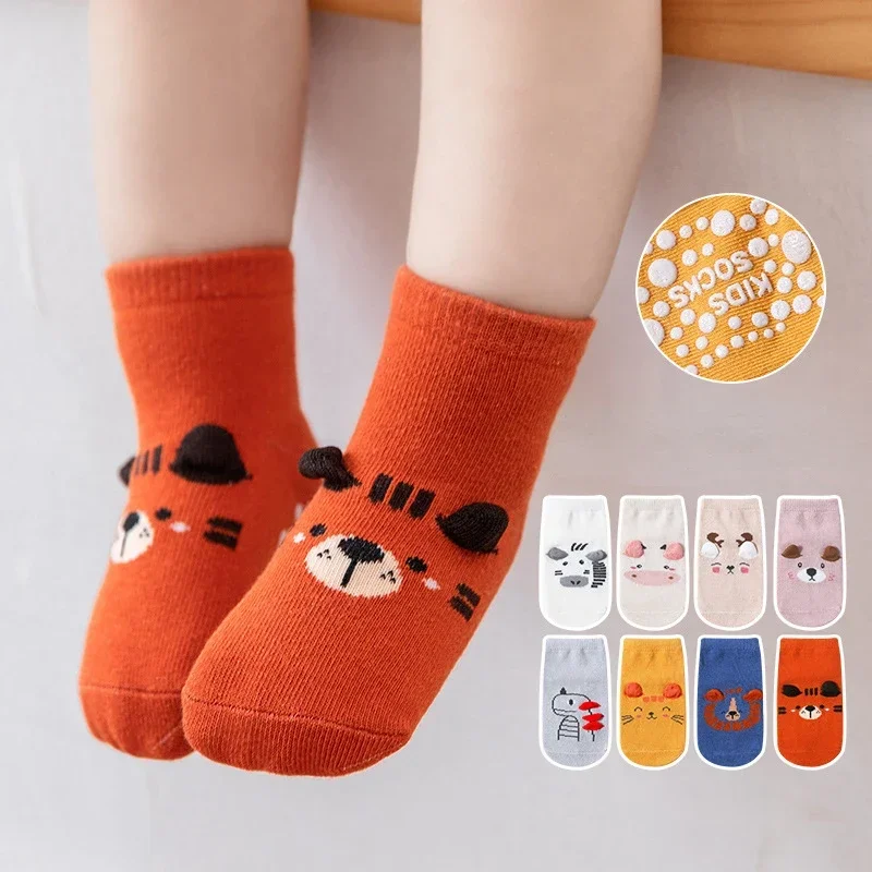 

Spring Summer Autumn Baby Girls Socks Children Kids Floor Socks Boy Non-Slip Toddler Trampoline Socks Newborn Cartoon Shoes