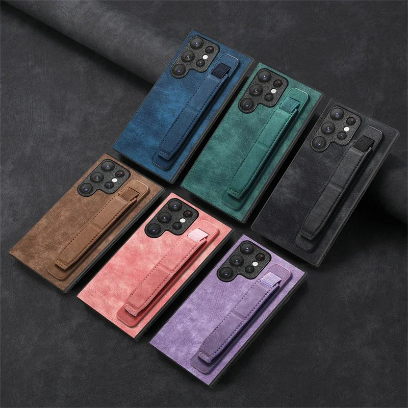 Etui S25 S26 Ultra Shockproof z paskiem na nadgarstek do Samsung Galaxy S26 S25 Edge S24 S23 S22 S21 Plus S20 FE Note 20 Ultra — zdjęcie 4