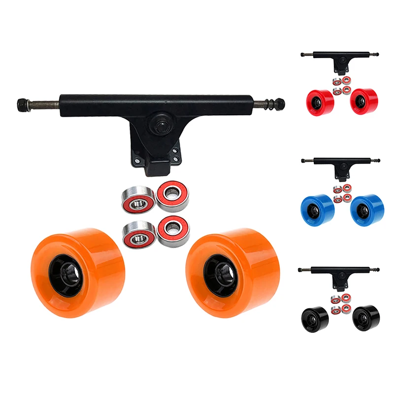 

7 Inch Skateboard Bracket With 78A Skateboard Wheels 83X52mm Longboard Wheel Bearing Set Skateboard Accessories