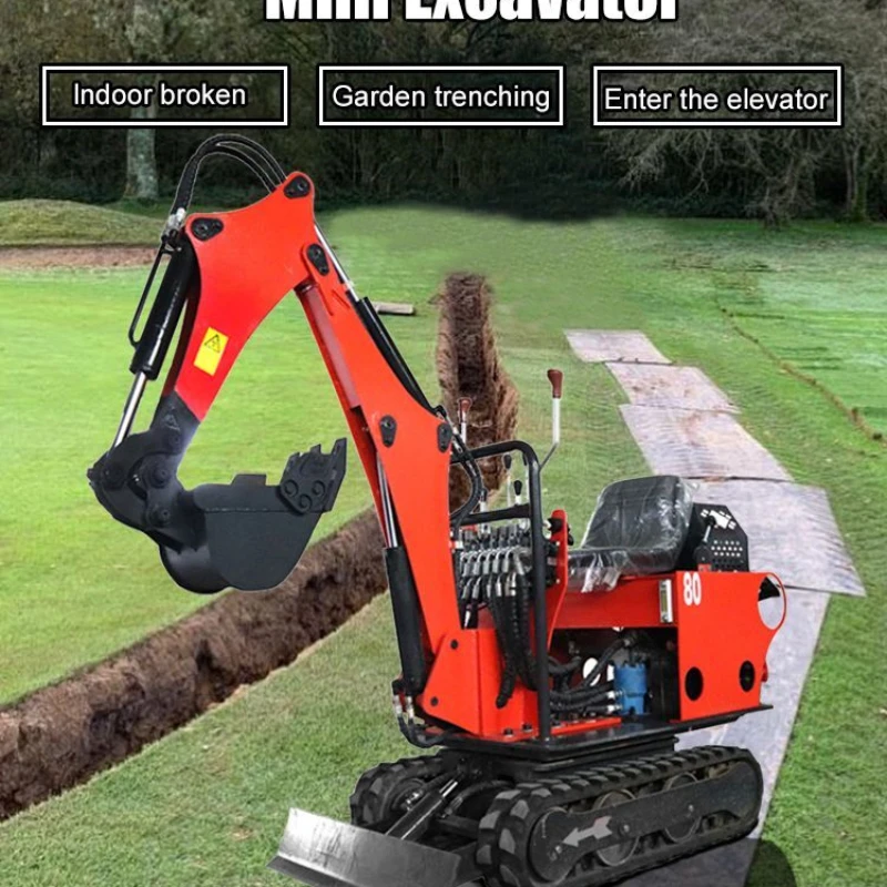 Construction Digger Micro Crawler Excavator Prices 0.8 Ton Mini Excavator for Sale