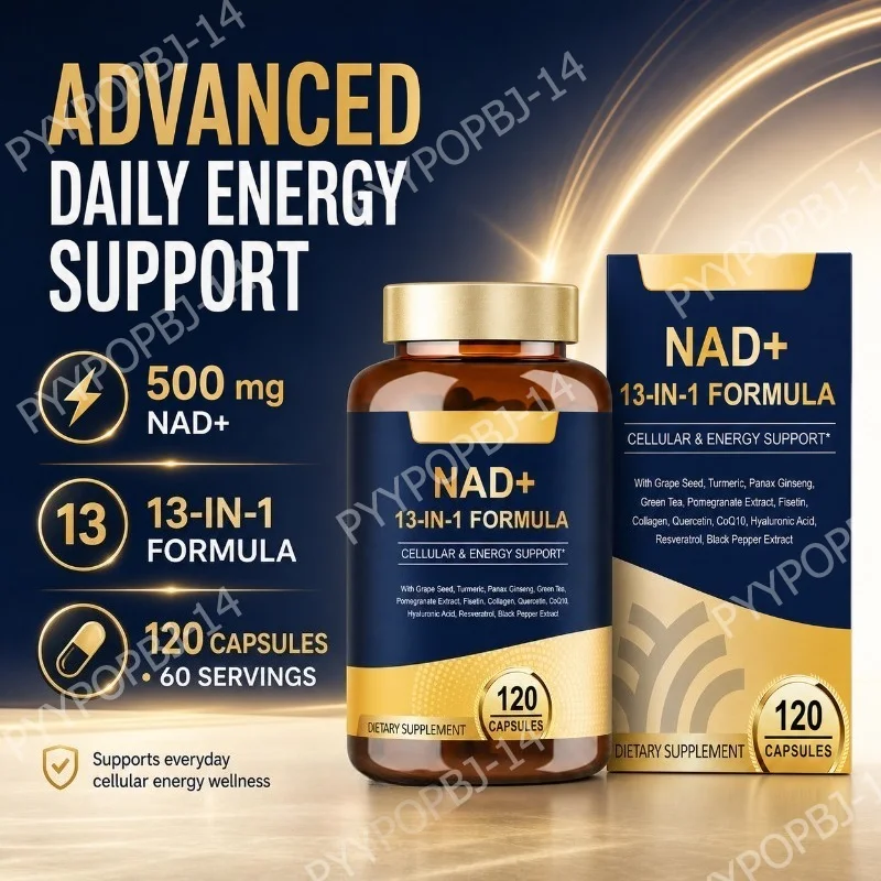 Wellness Quercetin - Capsules NAD+ 500mg 13-en-1 avec CoQ10,