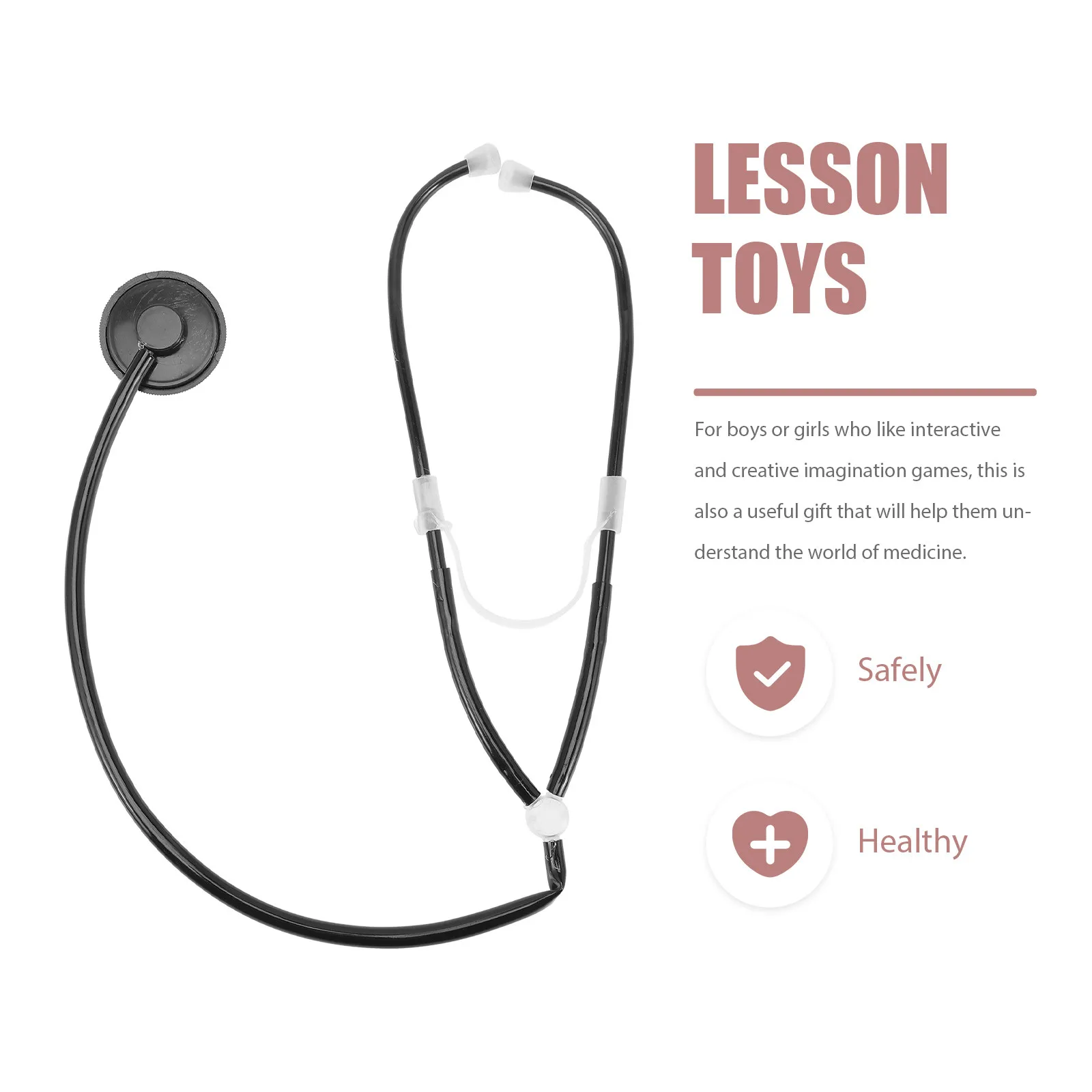 4pcs Realistic Plastic Stethoscope Props for Kids Doctor Pretend Play, Early Learning & Social Skills Development