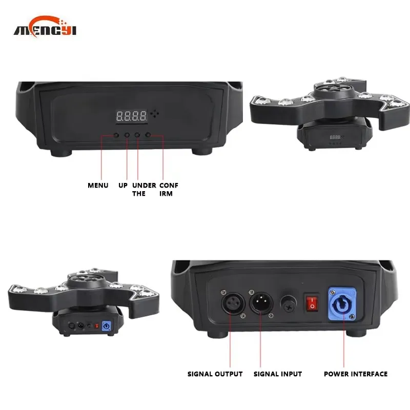 Klein cycloon LED Moving Head Laser Podiumverlichting DMX512 Control Project