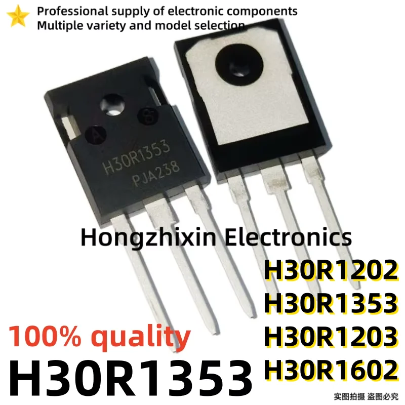 Tubo do forno de indução, H30R1202 30R1202 H30R1203 30R1203 H30R1353 30R1353 H30R1602 30R1602 TO-247 IGBT, Qualidade 100%, 10pcs