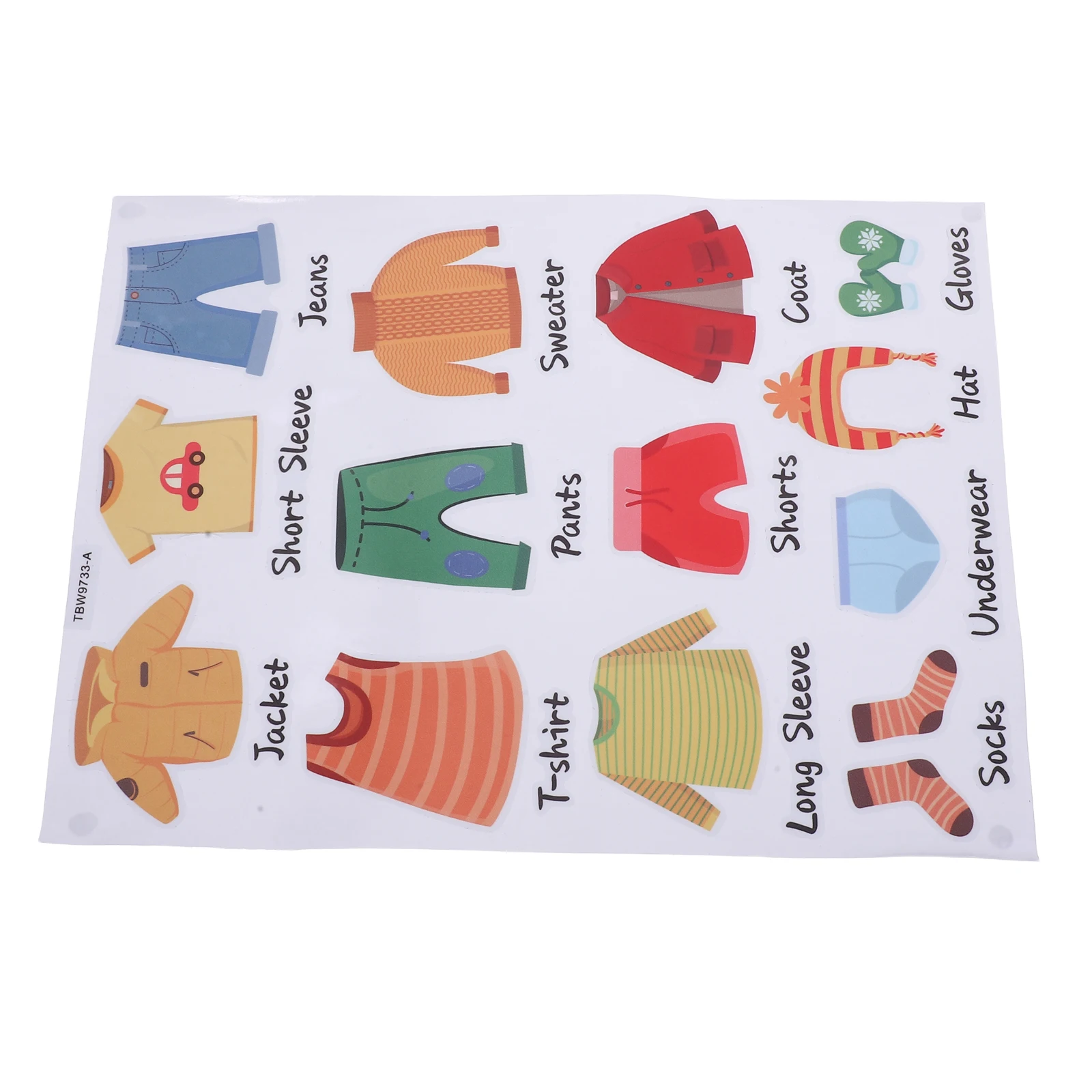 

1 Set Kids Clothing Labels Classification Stickers Wardrobe Closet Label Clothing Sort Decals Kids Room Decor Storage