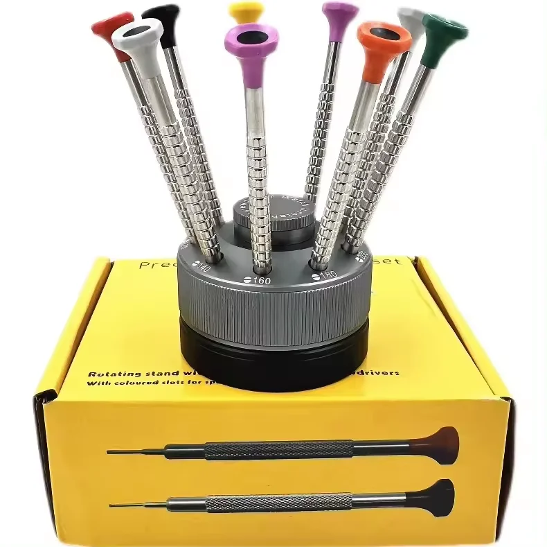 Watch repair tool 9PCS set screwdriver driver, slotted cross watch glasses, mobile phone rotation screw screwdriver