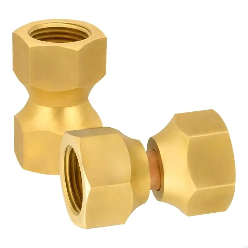 

Комплект из 2 латунных поворотных фитингов диаметром 3/8 дюйма, устойчивый к коррозии, модернизация поворотного адаптера для