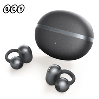 QCY Crossky C50 Open Ear Wireless Earbuds Bluetooth 6.0 Comfort Clip On Sports Earphone 4 Mic AI Clear Call Bass Boost Headphone