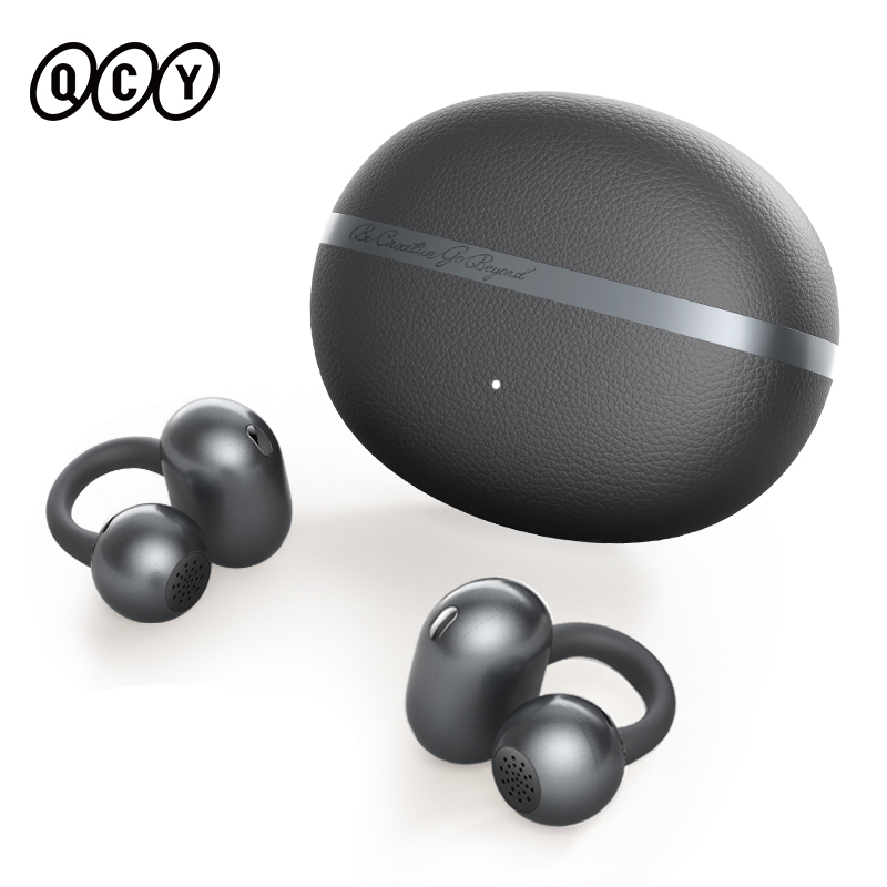  QCY Crossky C50 Open Ear Wireless Earbuds Bluetooth 6.0 Comfort Clip On Sports Earphone 4 Mic AI Clear Call Bass Boost Headphone 