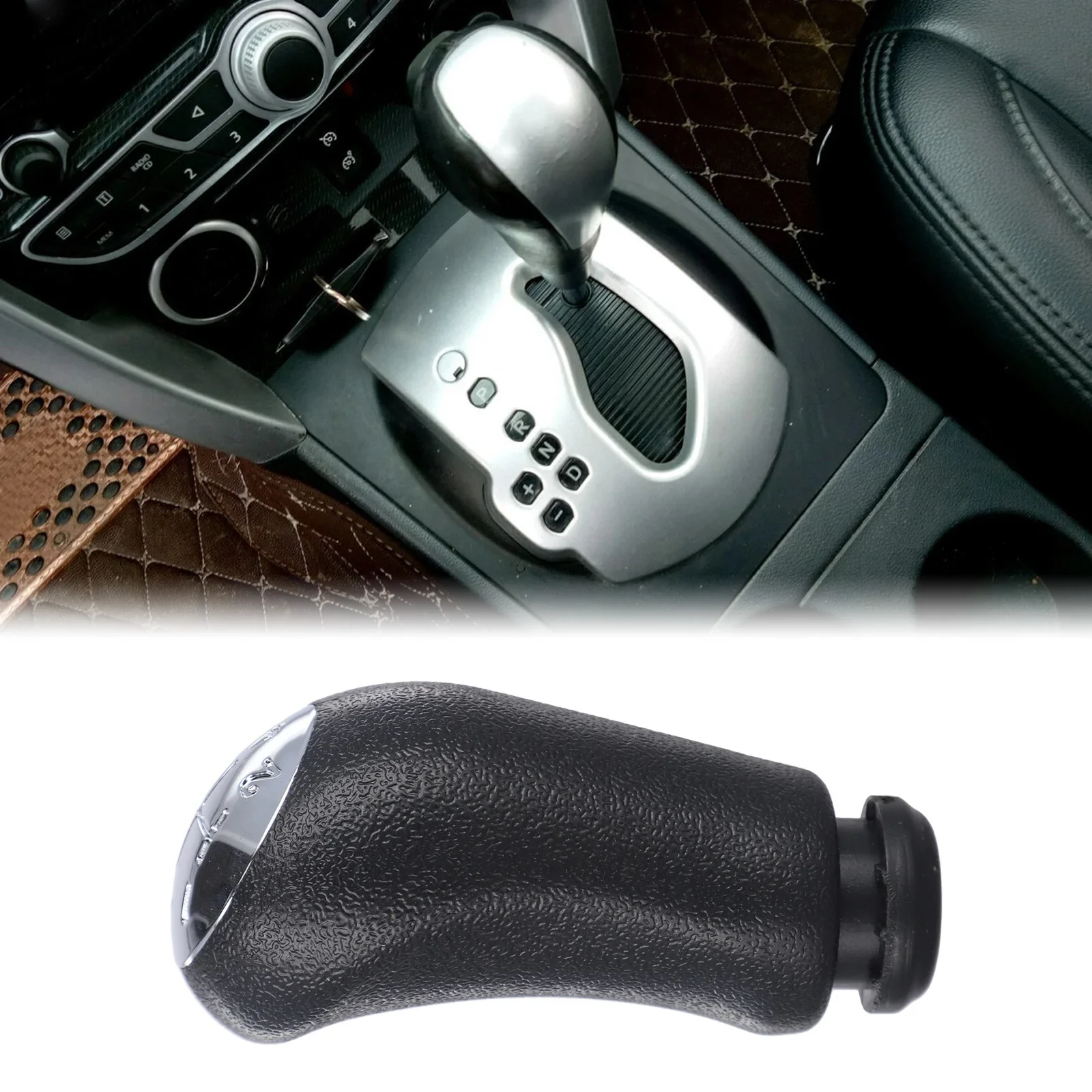 Car 5 Speed Gear Shift Knob Leather For Clio 3 II III For Laguna 2 For Dacia For Logan II For Megane II For Scenic II For Kangoo